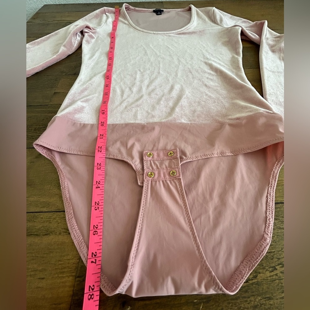 💖5 for $50💖CREW Pink velvet long sleeve bodysuit balletcore - Picture 6 of 11